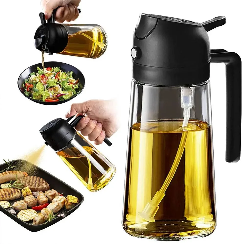 2 in 1 Glass Oil Spray Dispenser